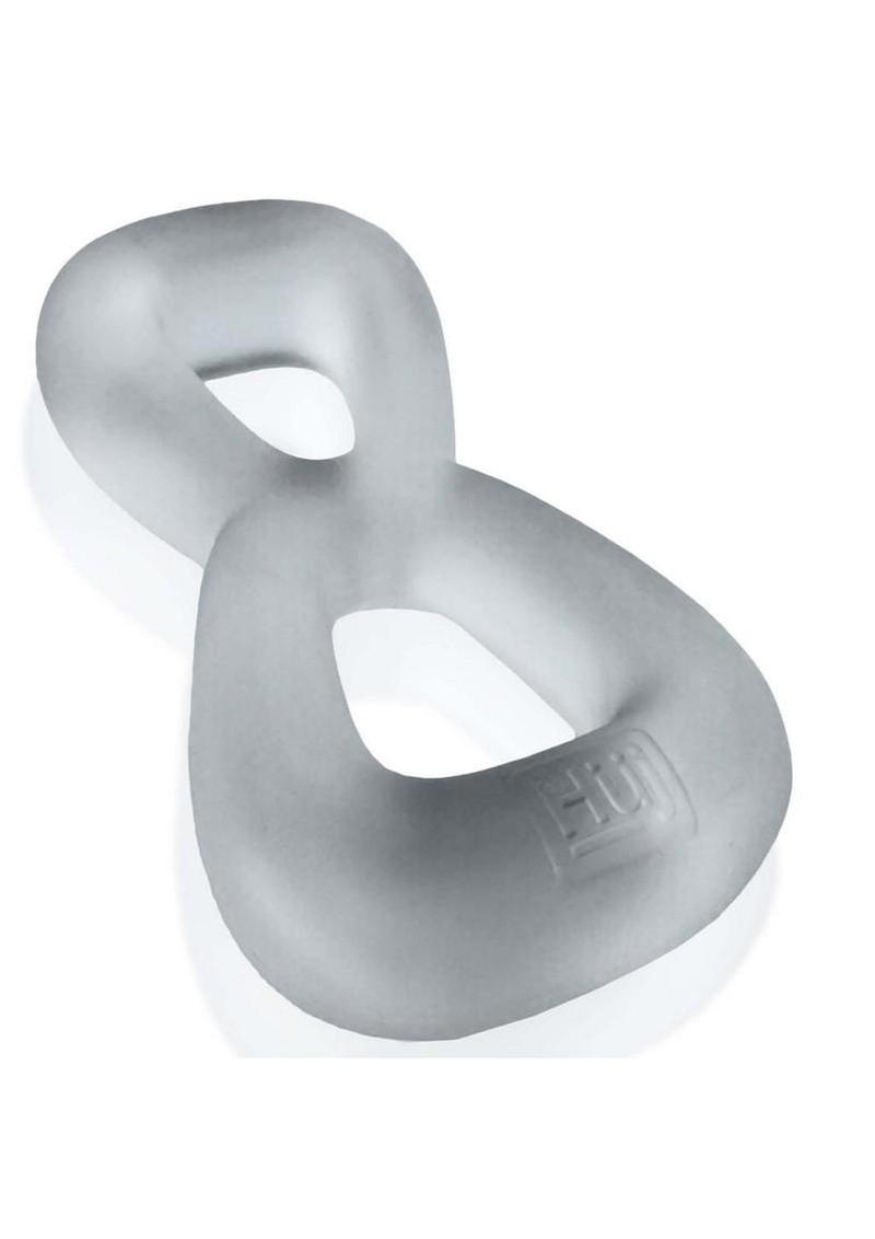cock ring stretched to show elasticity