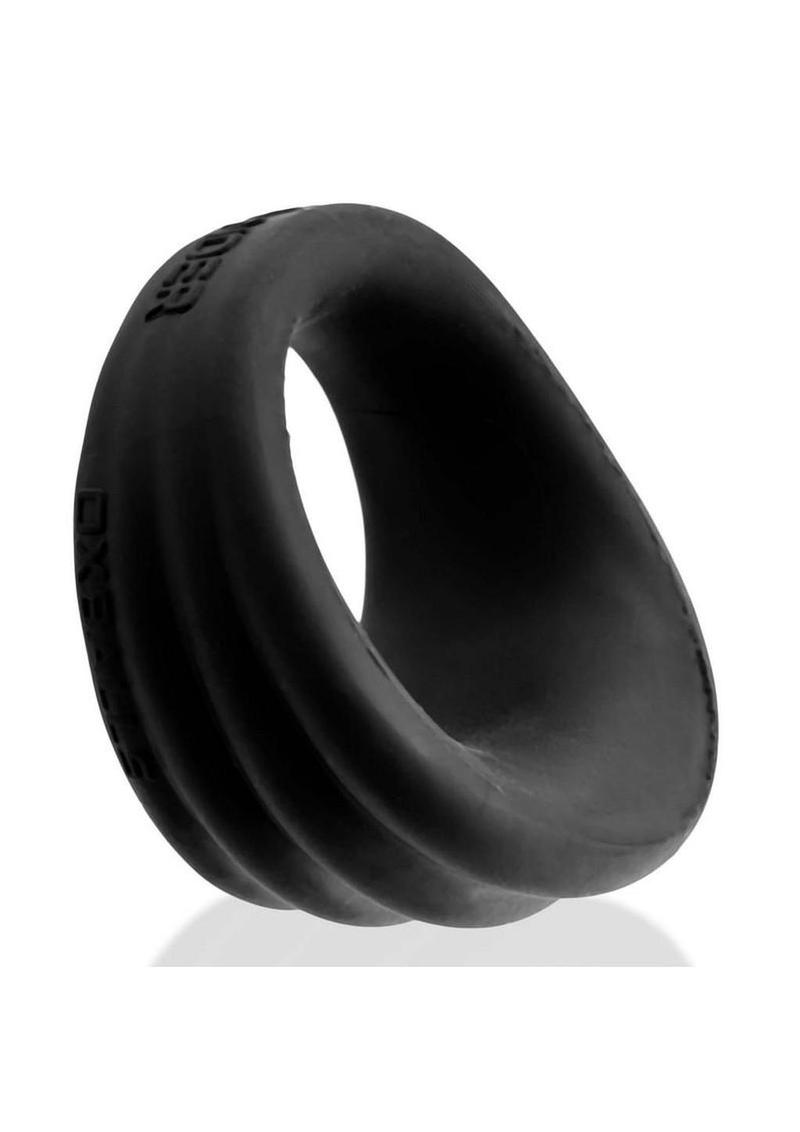 cock ring stretched to show elasticity