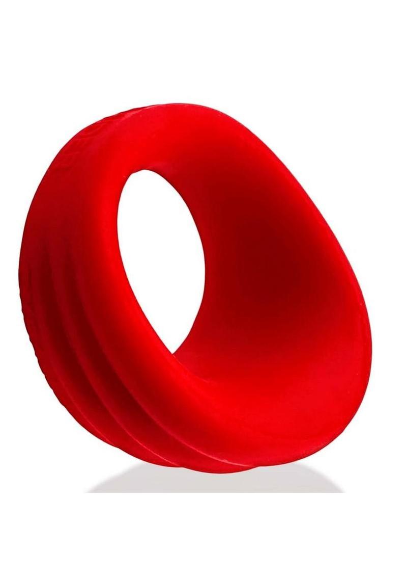cock ring stretched to show elasticity