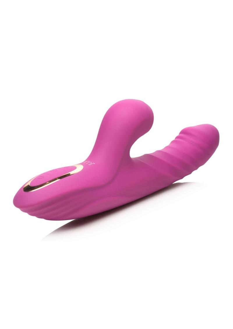 Inmi Bumping Bunny Thrusting Pulsing Rechargeable Silicone Rabbit Vibrator