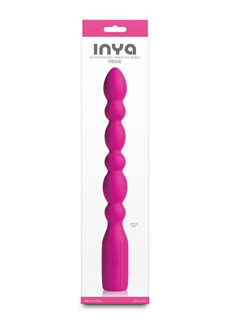 Inya Prime Rechargeable Silicone Vibrating Beads - Pink