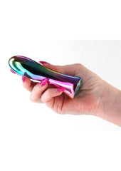 gleaming metallic pleasure device on white