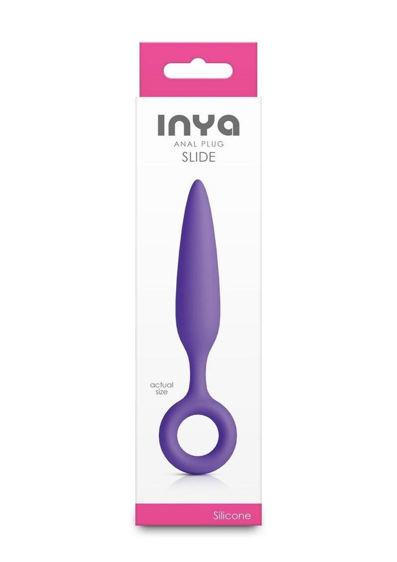 Inya Slide Silicone Anal Plug - Purple