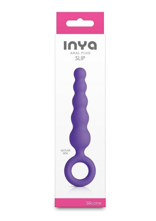Inya Slip Silicone Anal Plug - Purple