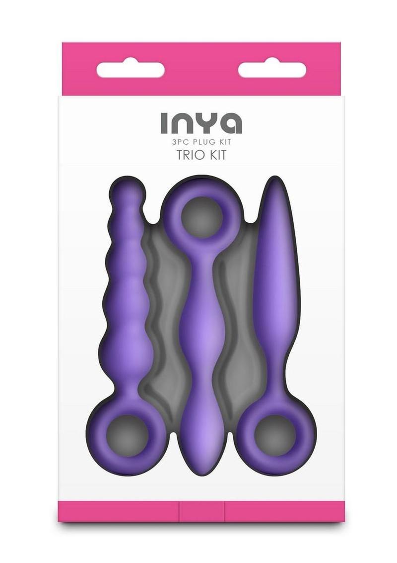 three piece butt plug set for gentle anal play