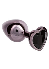 Jewel Black Diamond Heart Anal Plug