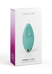 Jimmyjane Form 3 Pro Rechargeable Clitoral Stimulator - Metal/Teal