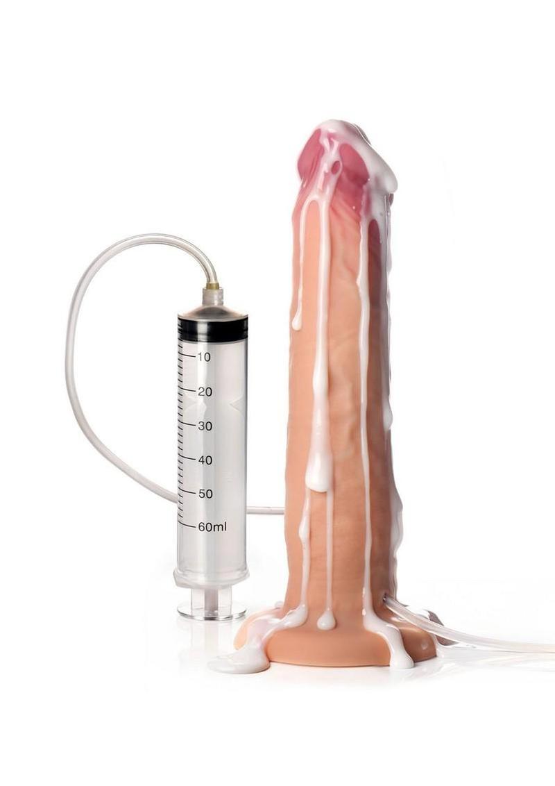 realistic squirting dildo shot