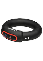 rechargeable vibrating cock ring with dual motors and body safe silicone for men