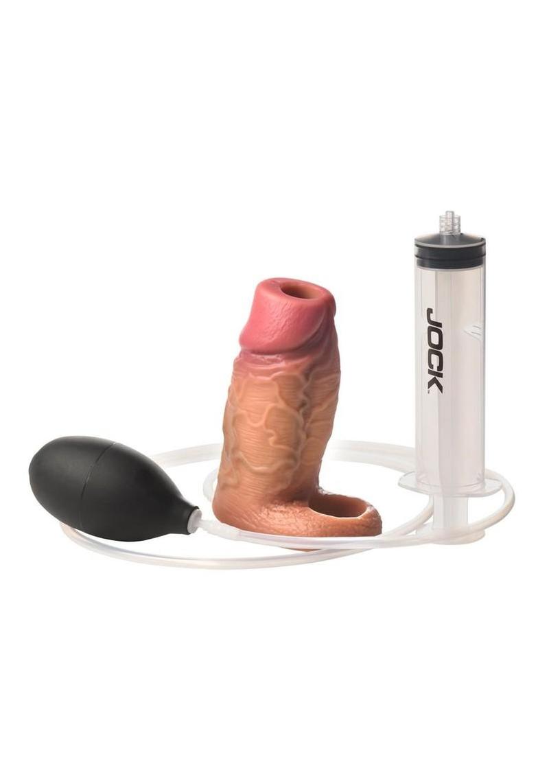 squirting penis sleeve caramel