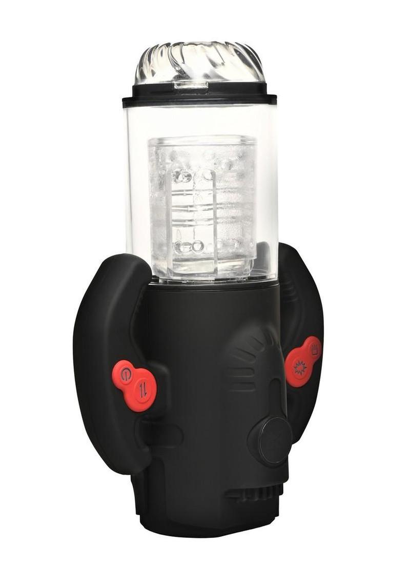 Jock Spinning, Thrusting, and Sucking Masturbator - Clear