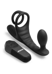cock ring stretched to show elasticity