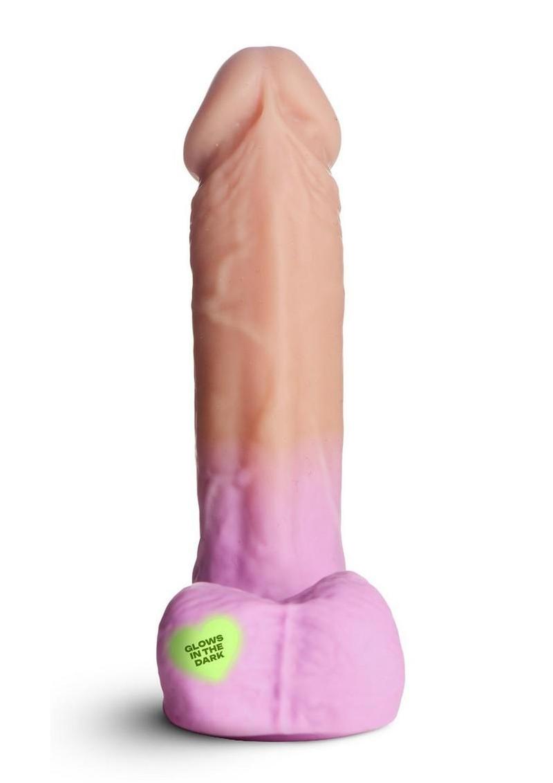 glow in dark idol pink dildo