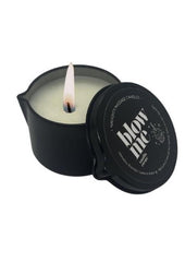 warm massage oil candle tin