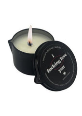 playful printed massage candle tin