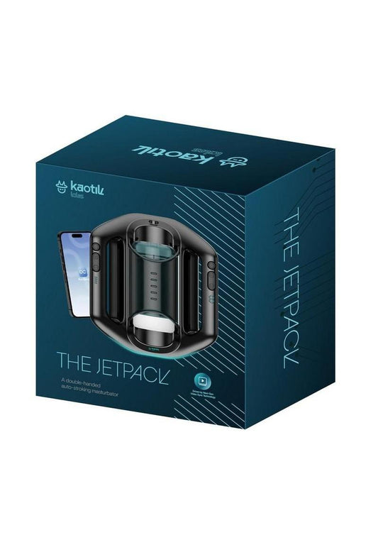Kaotik Labs The Jetpack App Control Rechargeable Masturbator - Black/Blue
