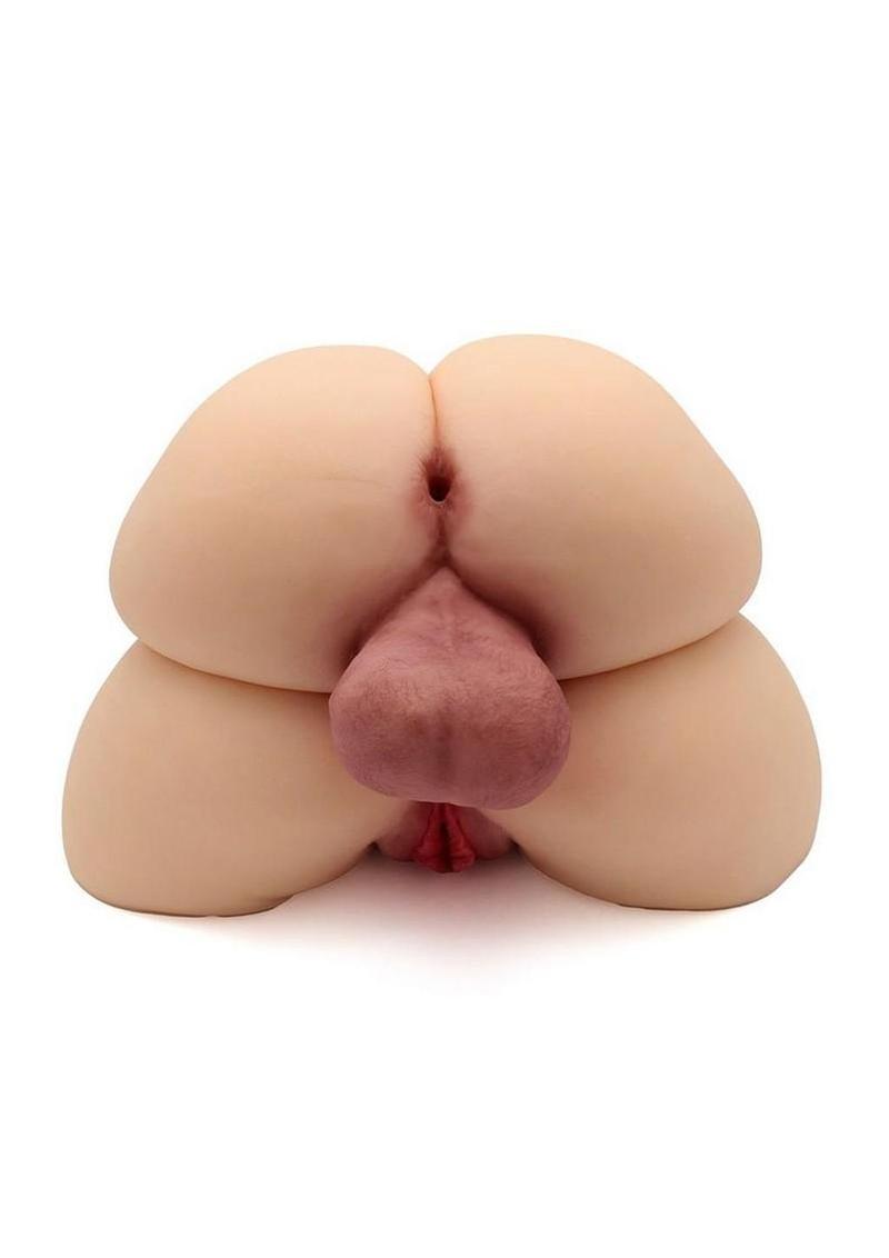 Anal and vaginal openings provide varied sensations soft TPE realistic design includes internal penis for unique erotic stimulation