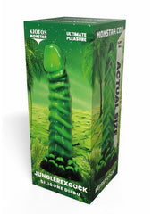 Kiotos Monstar Cox Junglerex Silicone Cock with Suction Cup - Black/Green