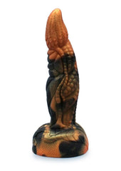 Monster dildo with suction cup base designed for extreme penetration and kinky fantasy play