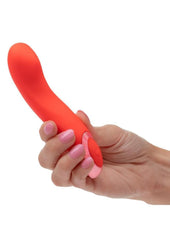 Compact curved silicone vibrator waterproof rechargeable design with 10 modes perfect for travel discreet adult toy store pleasure