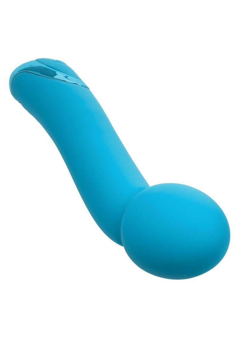 Rechargeable curved mini vibrator waterproof body safe silicone angled design perfect for G spot or external stimulation pleasure