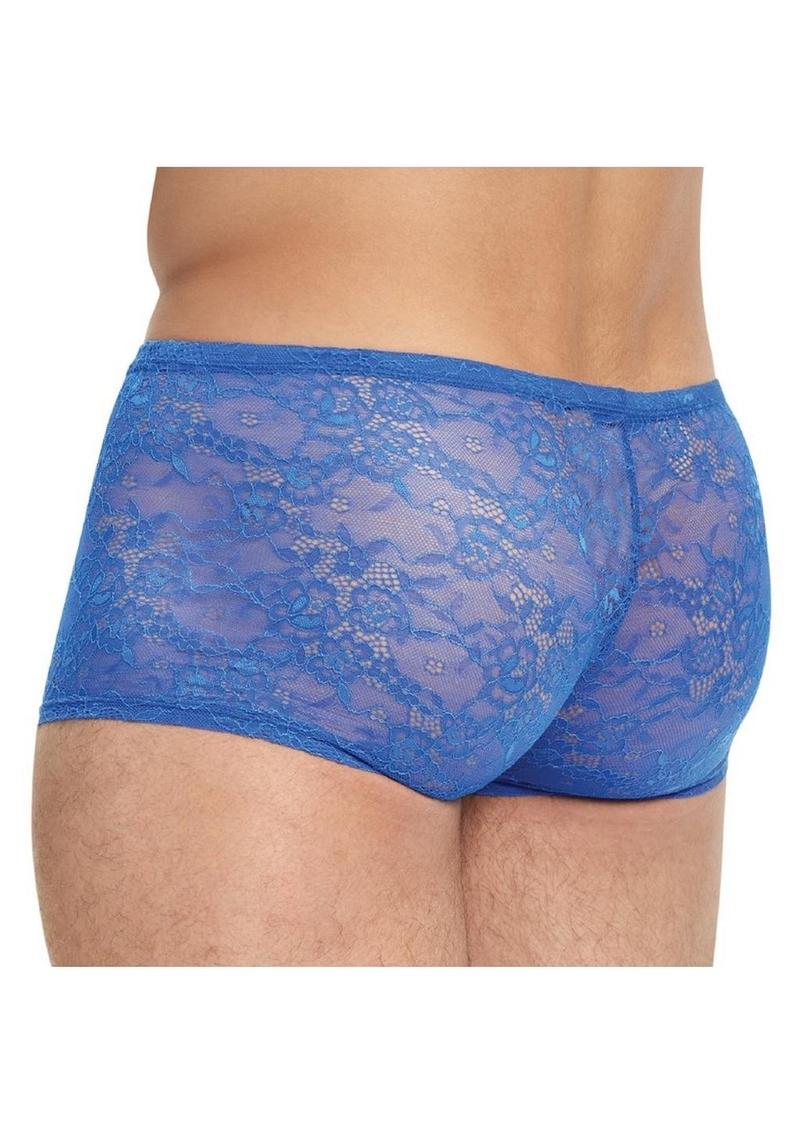 Lace King Lace Boxers - Blue - Large/XLarge