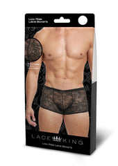 Lace King Lace Boxers - Black - Large/Medium