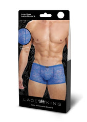 Lace King Lace Boxers - Blue - Large/Medium