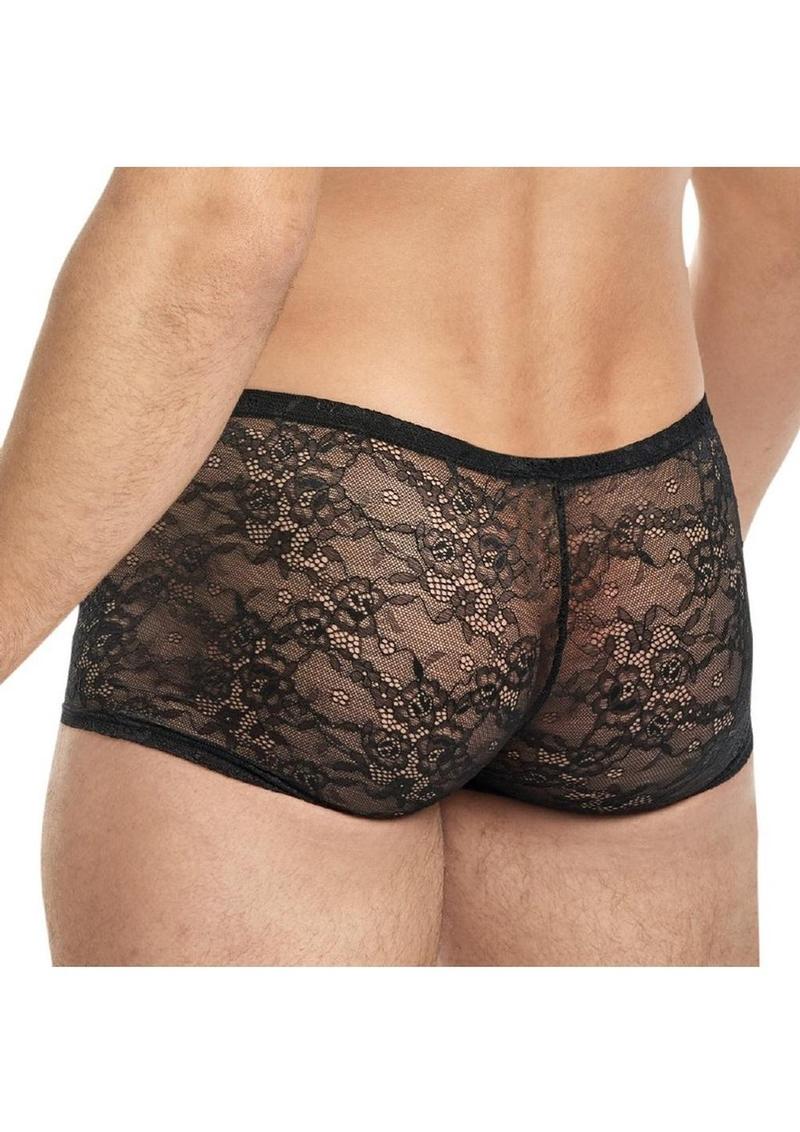 Lace King Lace Boxers - Black - Medium/Small