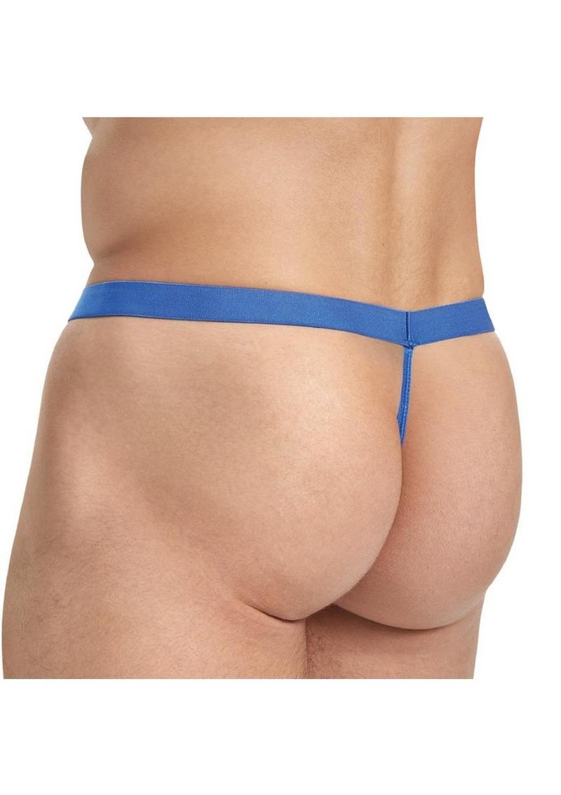 Lace King Lace G-String - Blue - Medium/Small