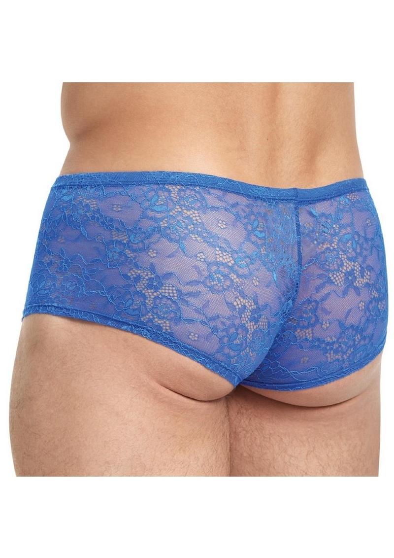 Lace King Lace Trunks - Blue - Large/XLarge