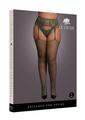 Le Desir Fishnet and Lace Garterbelt Stocking