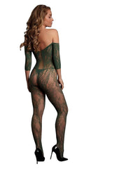 Le Desir Lace Long Sleeved Bodystocking