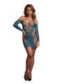 Le Desir Long Sleeved Net Mini Dress