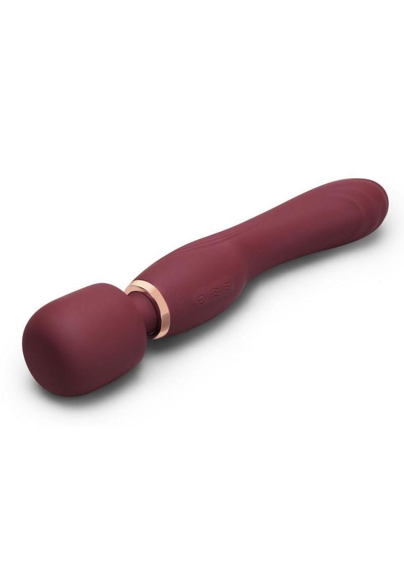 Silicone G-spot vibrator with flat top design