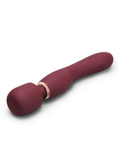 Silicone G-spot vibrator with flat top design