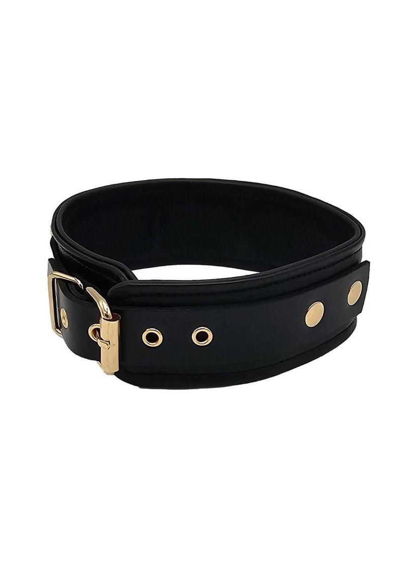 minimalist bondage collar closeup