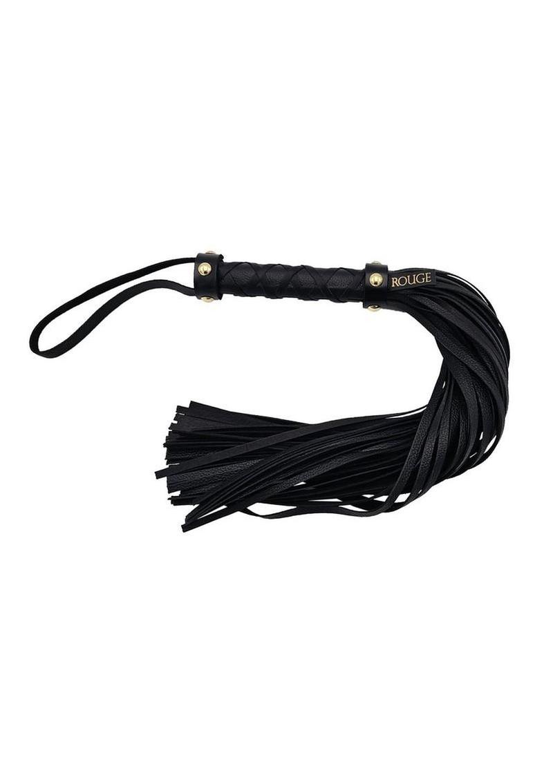 long leather flogger detail shot