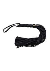 long leather flogger detail shot