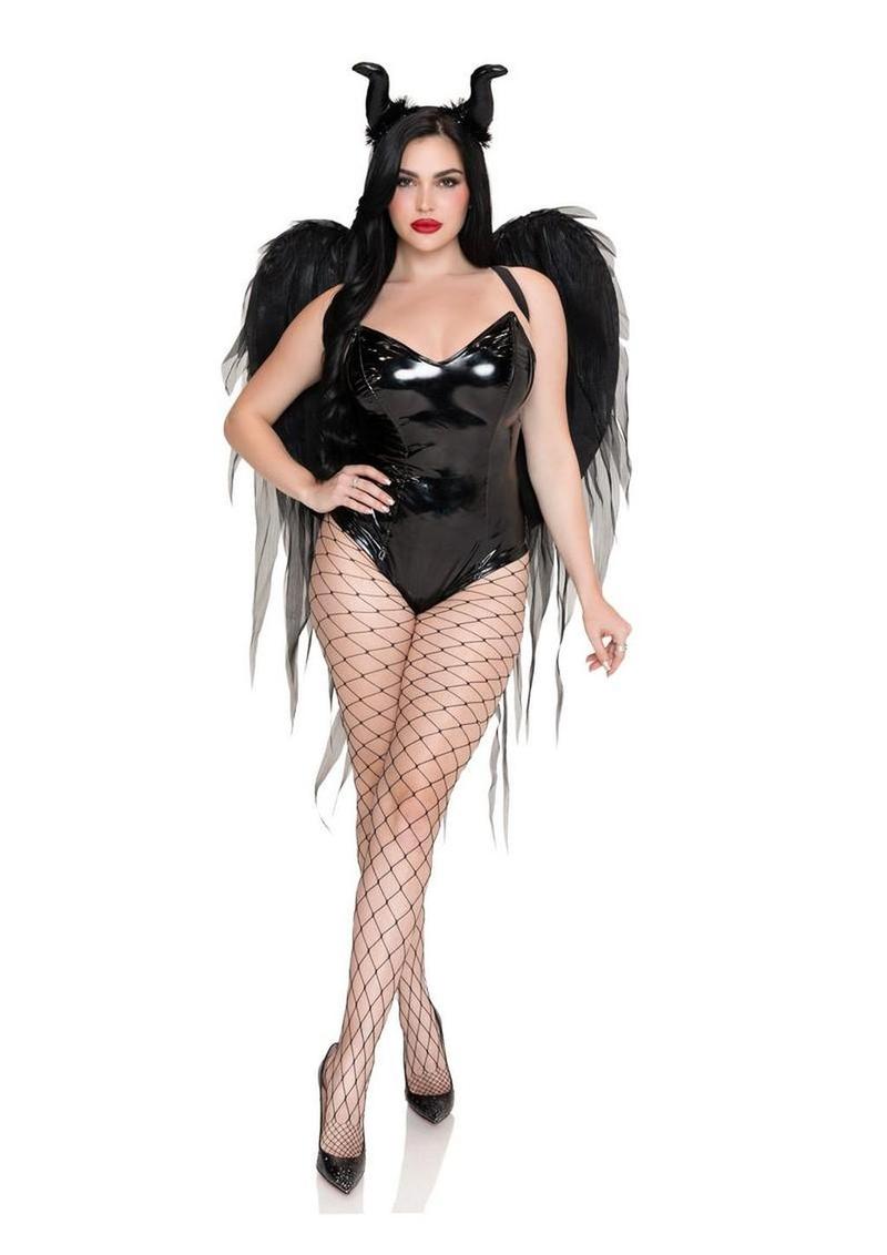 Two piece dark enchantress costume set halloween costume