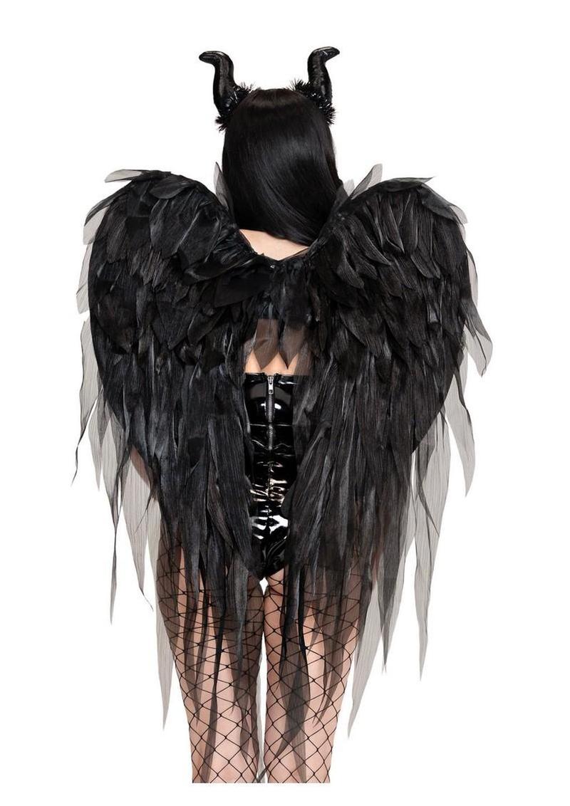 Sexy costume accessory gothic wings