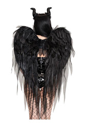 Sexy costume accessory gothic wings