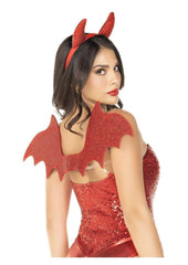 Leg Avenue Devil Kit Rhinestone Devil Wings and Horn Headband