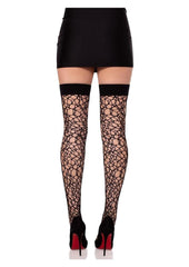 Leg Avenue lingerie thigh highs fractured net design