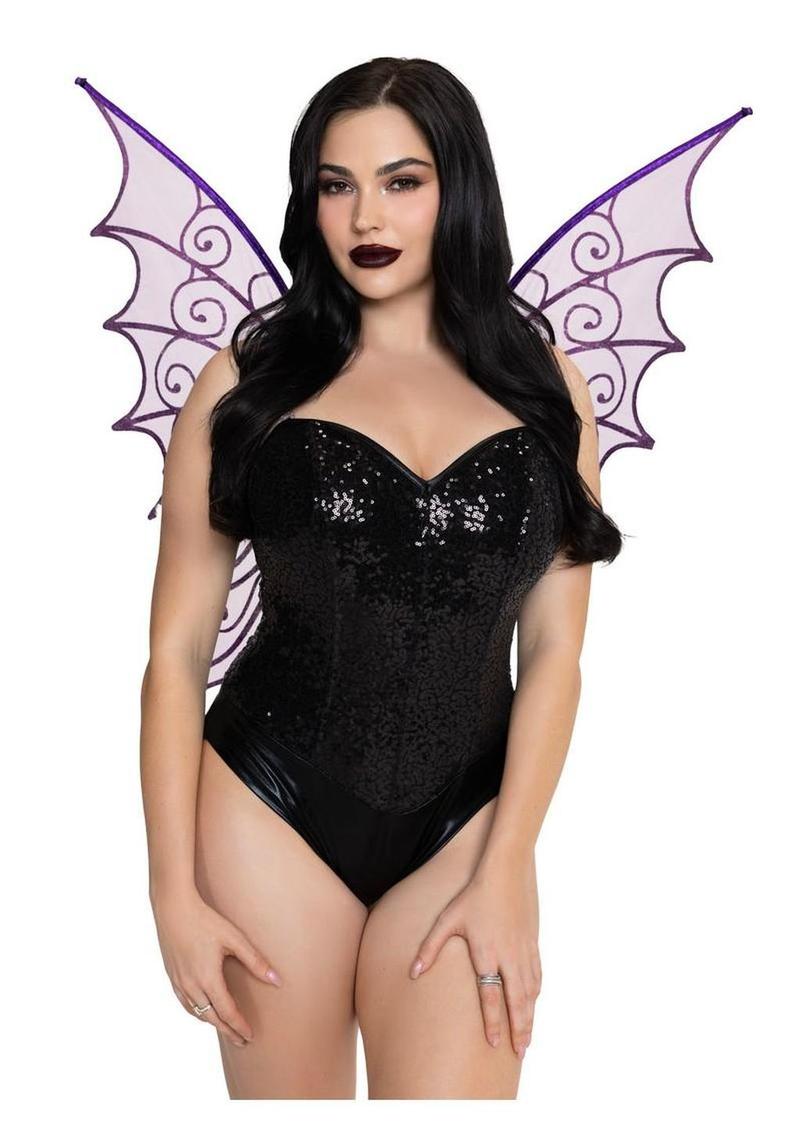 Strapless pixie wings kinky role play