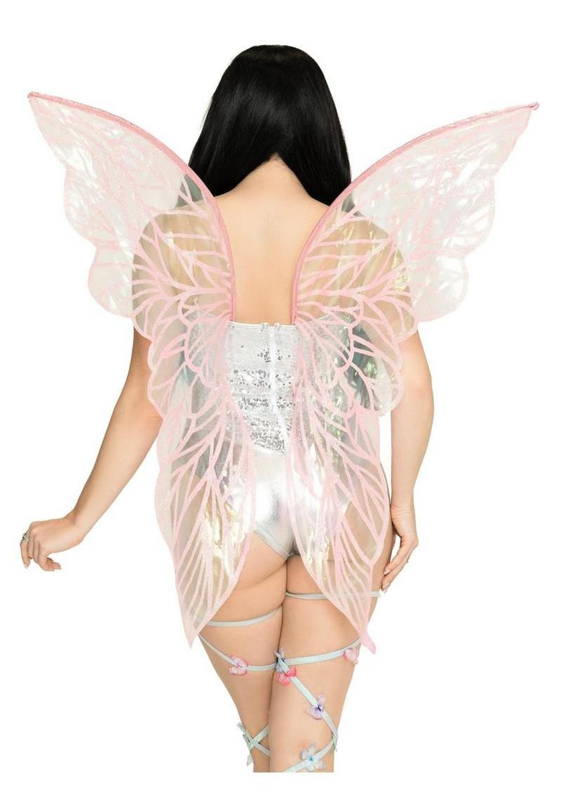 Iridescent wings close up detail