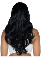 Leg Avenue Long Wavy Wig - Black - 27in
