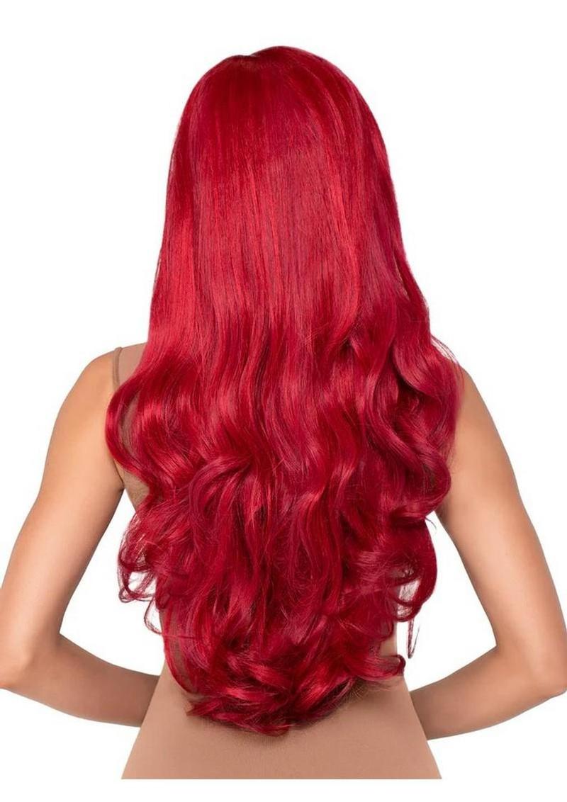 Wavy wig paired with sexy lingerie