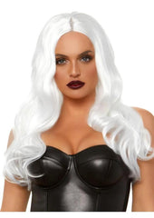 Red long wavy wig cosplay accessory