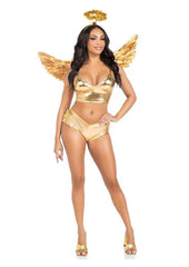 Metallic angel wings sexy costume accessory Halloween